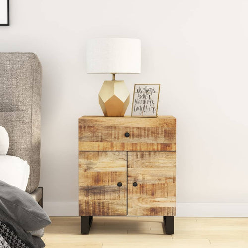 Mobiletto Industrial 50x33x60cm in Legno Massello di Mango