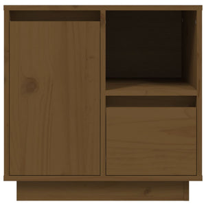 Comodini 2 pz ambra 50x34x50 cm in Legno Massello di Pino