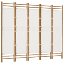 Load image into Gallery viewer, Separè 5 Pannelli 200 x 180 cm Bambù e Tela