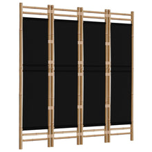 Load image into Gallery viewer, Separè 4 Pannelli 160 x 180 cm in Bambù e Tela
