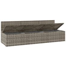 Carica l&#39;immagine nel visualizzatore di Gallery, Divano da Giardino a 3 Posti con Cuscini Antracite in Polyrattan Grigio
