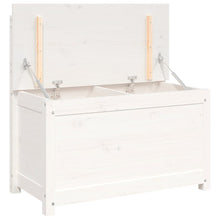 Load image into Gallery viewer, Cassapanca Bianca 80x41x77 cm in Legno Massello di Pino