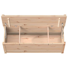 Load image into Gallery viewer, Cassapanca con Schienale 110x41x76,5 cm in Legno Massello di Pino