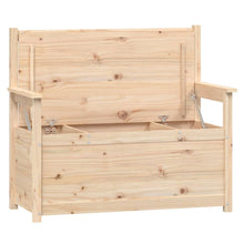 Load image into Gallery viewer, Cassapanca con Schienale 112,5x51,5x96,5 cm in Legno Massello di Pino