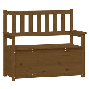 Panca Marrone Ambra 112,5x51,5x96,5cm in Legno Massello di Pino