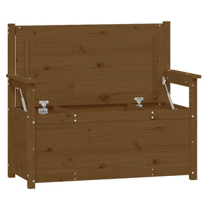 Panca Marrone Ambra 112,5x51,5x96,5cm in Legno Massello di Pino