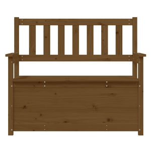 Panca Marrone Ambra 112,5x51,5x96,5cm in Legno Massello di Pino