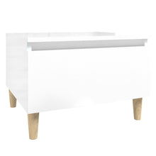 Indlæs billede til gallerivisning Tavolino Bianco Lucido 50x46x35 cm in Legno Multistrato