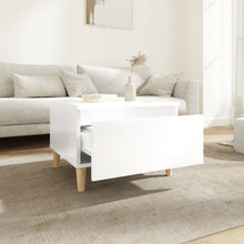 Indlæs billede til gallerivisning Tavolino Bianco Lucido 50x46x35 cm in Legno Multistrato