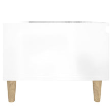 Indlæs billede til gallerivisning Tavolino Bianco Lucido 50x46x35 cm in Legno Multistrato