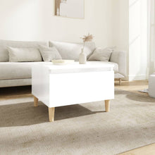 Indlæs billede til gallerivisning Tavolino Bianco Lucido 50x46x35 cm in Legno Multistrato