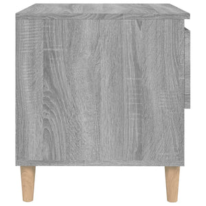 Comodini 2 pz Grigio Sonoma 50x46x50 cm in Legno Multistrato