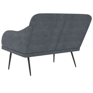 Divanetto Grigio Scuro 110x76x80 cm in Velluto