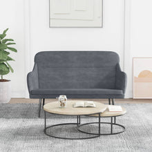 Load image into Gallery viewer, Divanetto Grigio Scuro 110x76x80 cm in Velluto