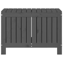 Load image into Gallery viewer, Baule da Giardino Grigio 76x42,5x54cm in Massello di Pino