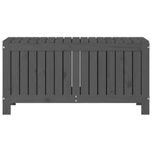Carica l&#39;immagine nel visualizzatore di Gallery, Baule da Giardino Grigio 108x42,5x54 cm in Massello di Pino