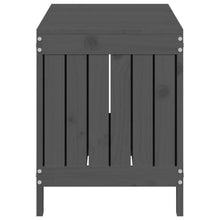 Carica l&#39;immagine nel visualizzatore di Gallery, Baule da Giardino Grigio 108x42,5x54 cm in Massello di Pino