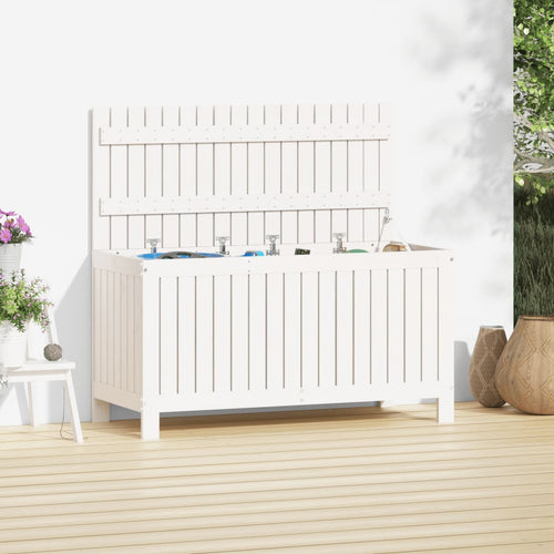 Baule da Giardino 115x49x60 cm in Massello di Pino Bianco