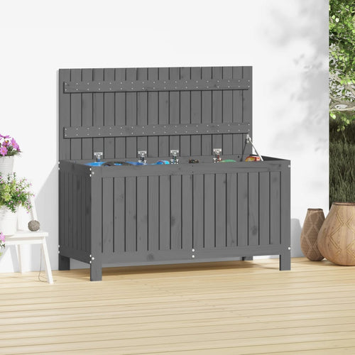 Baule da Giardino 115x49x60 cm in Massello di Pino Grigio
