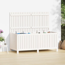 Carica l&#39;immagine nel visualizzatore di Gallery, Baule da Giardino 147x68x64 cm in Massello di Pino Bianco