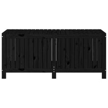 Carica l&#39;immagine nel visualizzatore di Gallery, Baule da Giardino Nero 147x68x64cm in Massello di Pino