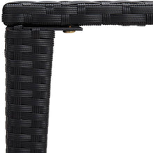 Indlæs billede til gallerivisning Tavolini Impilabili 3 pz Neri in Polyrattan per esterni