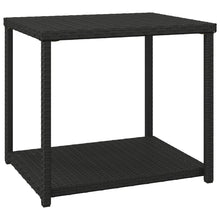 Indlæs billede til gallerivisning Tavolino Nero 55x45x49 cm in Polyrattan per esterni