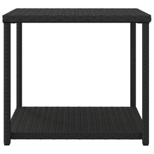 Indlæs billede til gallerivisning Tavolino Nero 55x45x49 cm in Polyrattan per esterni