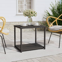Indlæs billede til gallerivisning Tavolino Nero 55x45x49 cm in Polyrattan per esterni