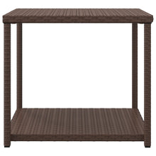 Load image into Gallery viewer, Tavolino Marrone 55x45x49 cm in Polyrattan per esterni