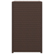 Load image into Gallery viewer, Tavolino a C Marrone 40x35x60 cm in Polyrattan per esterni