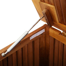 Load image into Gallery viewer, Cassapanca da esterni 150x80x75cm in Legno Massello di Acacia