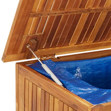 Carica l&#39;immagine nel visualizzatore di Gallery, Baule da Giardino con Ruote 150x50x58cm in Massello di Acacia Marrone