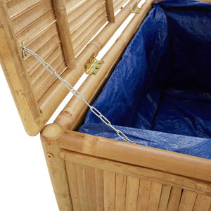 Baule da Giardino 110x52x55 cm in Bambù Naturale