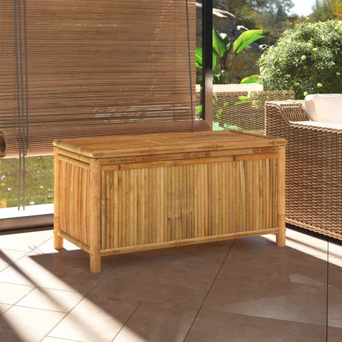 Baule da Giardino 110x52x55 cm in Bambù Naturale
