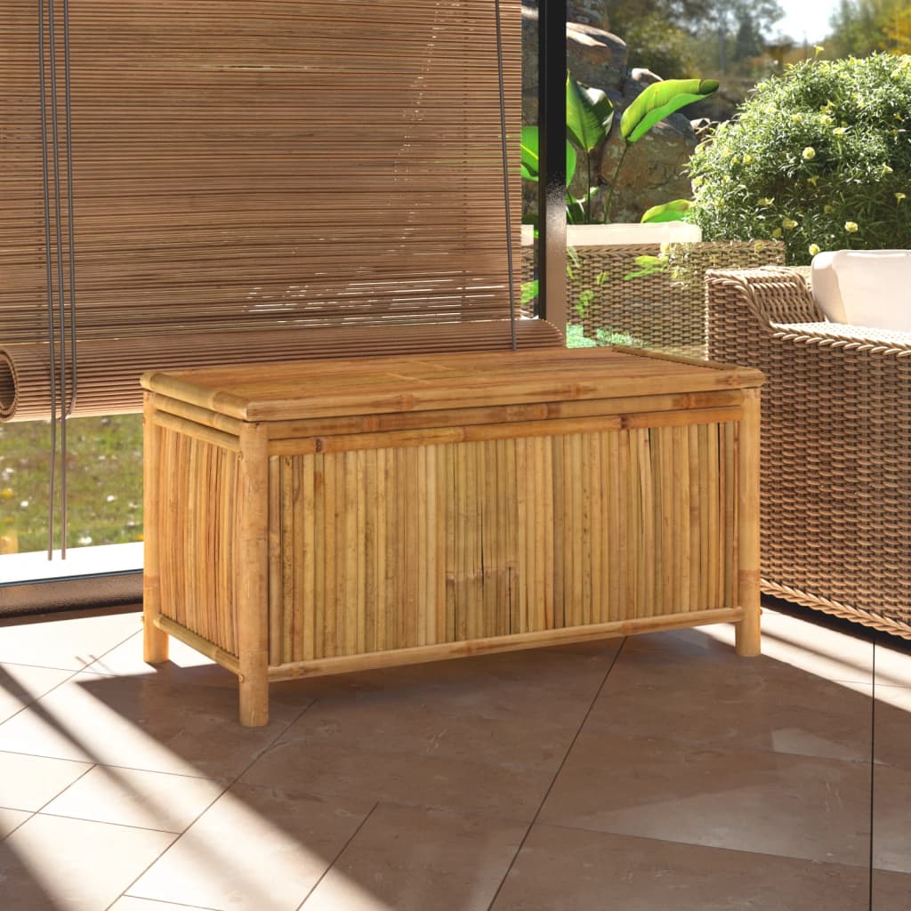 Baule da Giardino 110x52x55 cm in Bambù Naturale