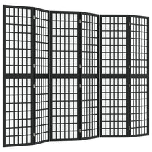 Carica l&#39;immagine nel visualizzatore di Gallery, Separè  6 Pannelli Stile Giapponese 240x170cm Nero