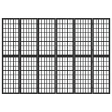 Carica l&#39;immagine nel visualizzatore di Gallery, Separè  6 Pannelli Stile Giapponese 240x170cm Nero