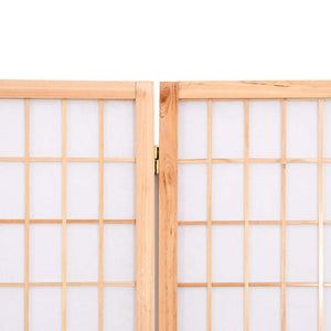 Separè 3 Pannelli Stile Giapponese 120x170cm Nero