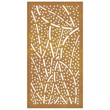 Laden Sie das Bild in den Galerie-Viewer, Decorazione Muro da Giardino 105x55 cm Foglia Acciaio Corten