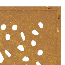 Laden Sie das Bild in den Galerie-Viewer, Decorazione Muro da Giardino 105x55 cm Foglia Acciaio Corten