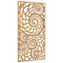 Laden Sie das Bild in den Galerie-Viewer, Decorazione Muro da Giardino 105x55cm Conchiglia Acciaio Corten