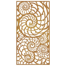Laden Sie das Bild in den Galerie-Viewer, Decorazione Muro da Giardino 105x55cm Conchiglia Acciaio Corten