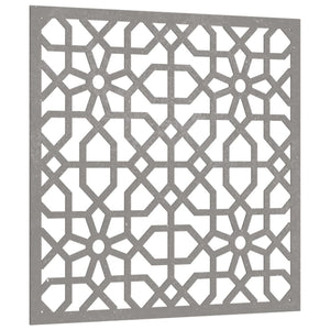 Decorazione Muro da Giardino 55x55 cm Moresco Acciaio Corten
