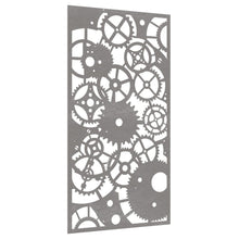 Laden Sie das Bild in den Galerie-Viewer, Decorazione Muro Giardino 105x55 cm Ingranaggio Acciaio Corten