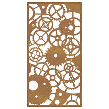 Laden Sie das Bild in den Galerie-Viewer, Decorazione Muro Giardino 105x55 cm Ingranaggio Acciaio Corten
