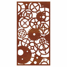 Carica l'immagine nel visualizzatore di Gallery, Decorazione Muro Giardino 105x55 cm Ingranaggio Acciaio Corten