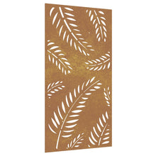 Laden Sie das Bild in den Galerie-Viewer, Decorazione Muro da Giardino 105x55 cm Foglia Acciaio Corten