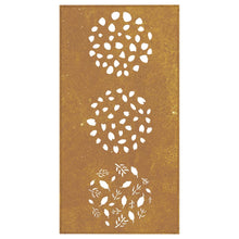 Laden Sie das Bild in den Galerie-Viewer, Decorazione Muro da Giardino 105x55 cm Foglia Acciaio Corten