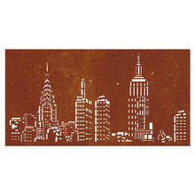 Carica l'immagine nel visualizzatore di Gallery, Decorazione Muro da Giardino 105x55cm Skyline in Acciaio Corten